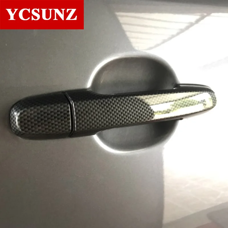 Автомобильные аксессуары ABS черная дверная ручка Крышка для Toyota Hilux Vigo 2005 2014 Fortuner