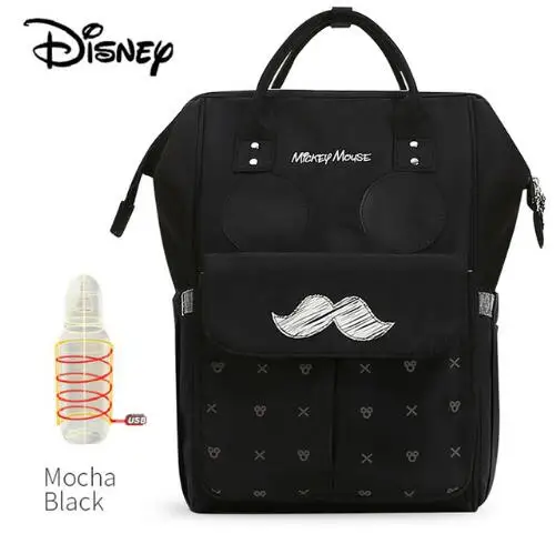 Детский рюкзак для подгузников disney с usb, модная сумка для подгузников для мам, сумки для детских подгузников, водонепроницаемые, большая емкость для коляски - Цвет: 19