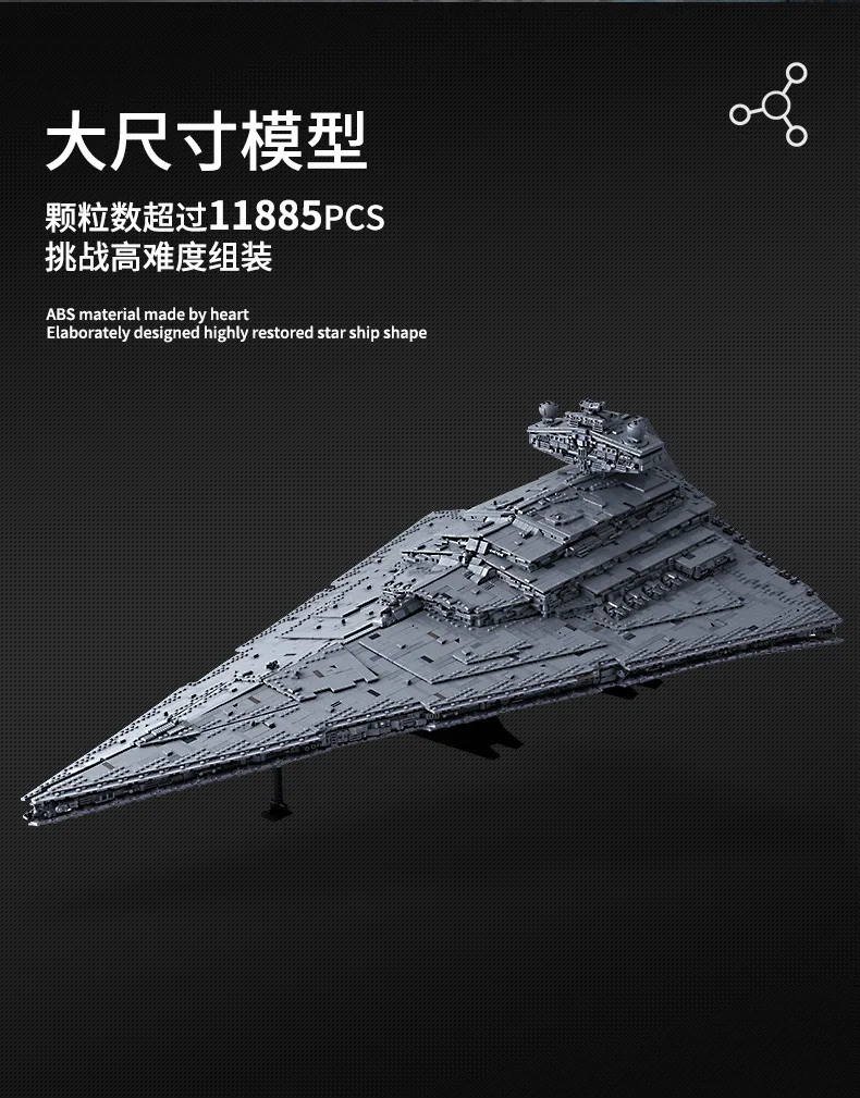 MOULD KING 13135 Imperial Star Destroyer UCS Fighters