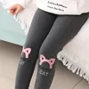 Newest Girls Cotton Warm Leggings Outwear Winter Kids Cartoon Thick Velvet Pants for Baby Girls Cute Cat Pattern Trousers ► Photo 3/6