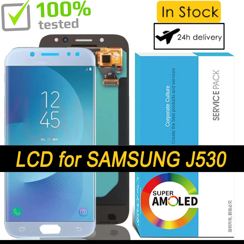 Super Amoled Lcd Display Touch Screen Digitizer For Samsung Galaxy J5 Pro 17 J530 J530f J530fm Sm J530f J530g Ds Repair Parts Mobile Phone Lcd Screens Aliexpress