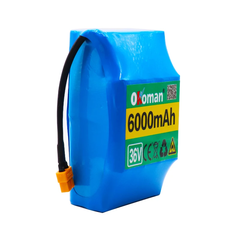 Большая емкость 6AH баланс скутер аккумулятор 36V 6000mAh Высокий дренаж 2 колеса