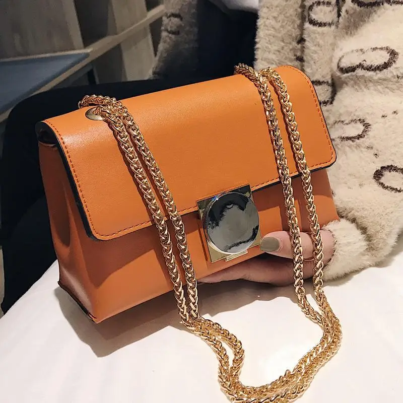 

2019 New Summer High Quality Solid Chain Shoulder Messenger Bags Casual Fashion Women Purse and Handbags Sac A Main