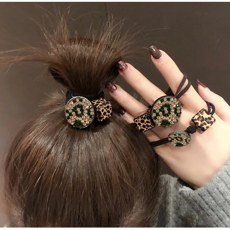 

Head Rope Rubber Band High Elasticity Wild Bow Hair Ring Leopard Hair Accessories Fashion Simple Adult Accessories