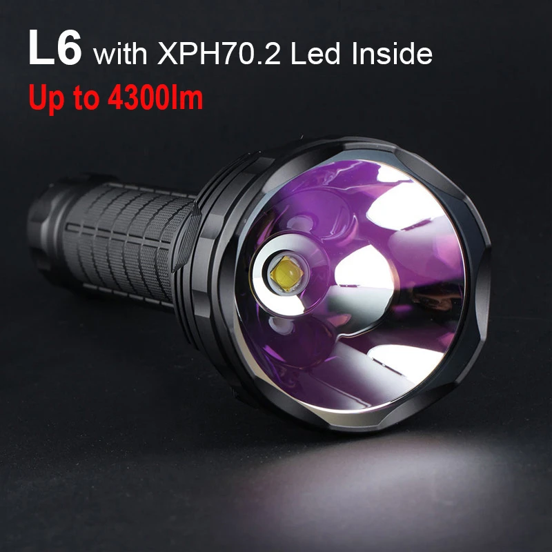 Most Powerful LED Flashlight Convoy L6 with Cree XHP70.2 Linterna LED Torch  Lanterna 26650 Work Light Hunting Camping Latarka|LED Flashlights| -  AliExpress