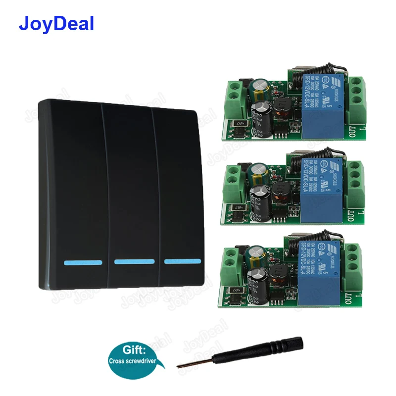 

433Mhz Universal 86 Type Intelligent Wireless Remote Control Switch AC 110V 220V Smart Home Wall Panel Stickers bedroom Lamp DIY