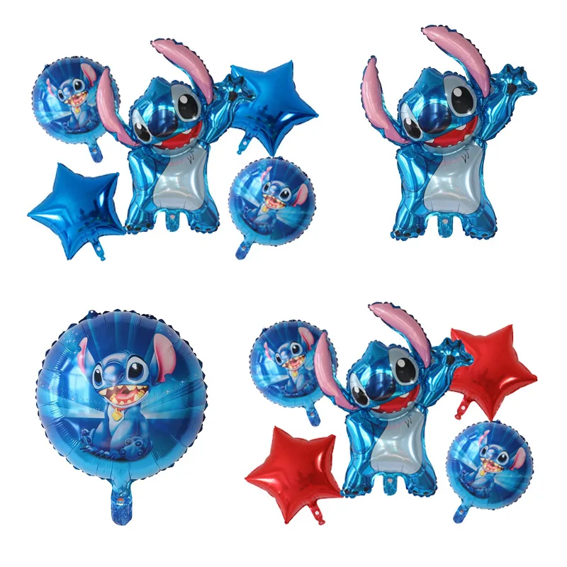 Disney Lilo Stitch Balloon Anime Figures Party Supplies Set Birthday Decoration Model Kid Christmas Gifts | Игрушки и хобби