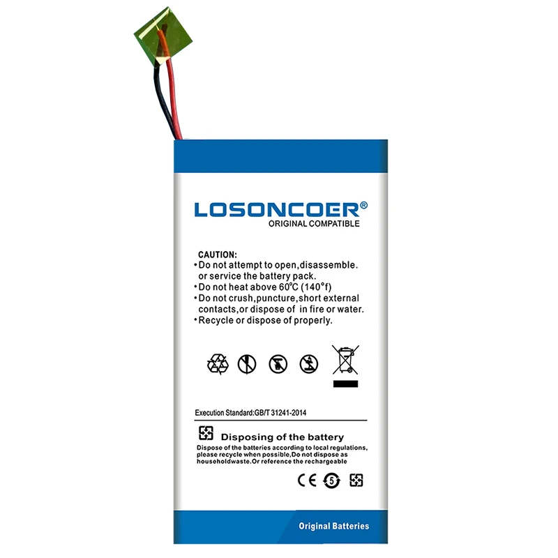 LOSONCOER 450 мАч 616-0531 сменная батарея для iPod Nano 6 6th Gen 8 ГБ 16 ГБ с бесплатным ремонтом бесплатные инструменты подставка держатель наклейки