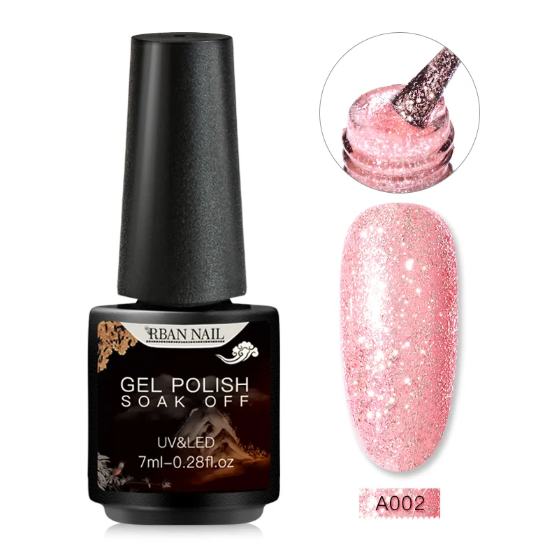 S05515 RBAN NAIL 6 мл розовый магнитный кошачий глаз гель лак для ногтей Sock Off длительный УФ-гель лак для нейл-арта маникюрный лак Инструменты - Цвет: S05515
