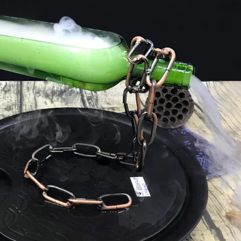 

Creative Craft Chain Wine Rack Magic Suspended Alcohol Bottle Holder Metal Chain Wine Bottle Holder Kitchen Bar Accessories