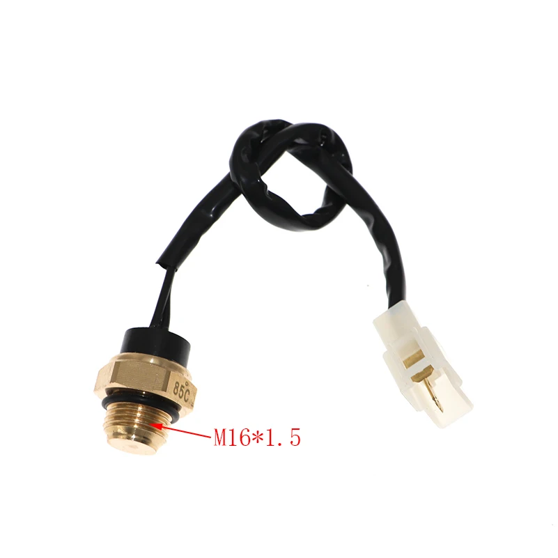 M14/M16*1.5mm Motorcycle Electric Radiator Coolant Fan Water Temperature Thermostat Switch Temp Sensor for 200 250 400 450 bike