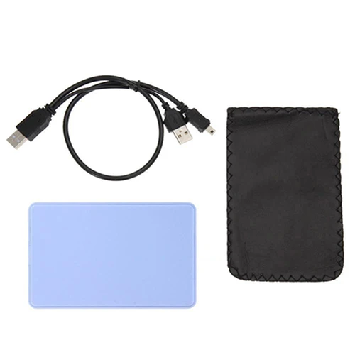 Синий 2,5 дюйма HDD Box 5 Гбит/с Sata для USB 2,0 адаптер Поддержка 2 ТБ внешний жесткий диск корпус HDD диск чехол для WIndows Mac - Цвет: Синий