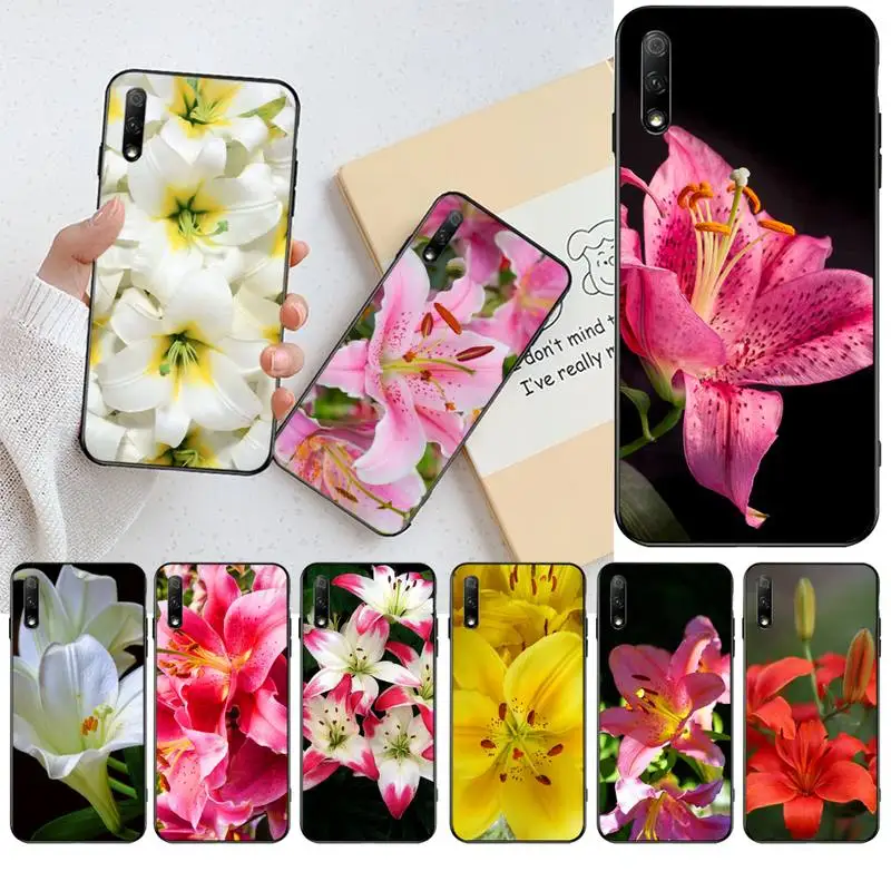 Lily Flowers Shell Phone Case For Huawei Nova 6se 7 7pro 7se honor 7A 8A 7C Prime2019 | Мобильные телефоны и аксессуары