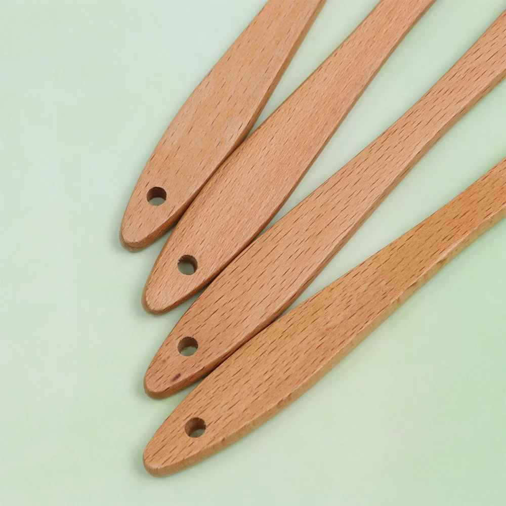 4pcs Halloween Wooden Handle Silicone Scraper Cream Spatula Baking Gadget Baking Supplies Kitchen Utensil for Home Bakery (Ghost