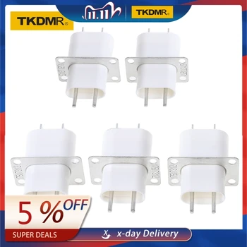 

TKDMR 5Pcs Electronic Microwave Oven Magnetron 4 Filament Pin Sockets Converter Home Microwave Magnetron Sockets Pins