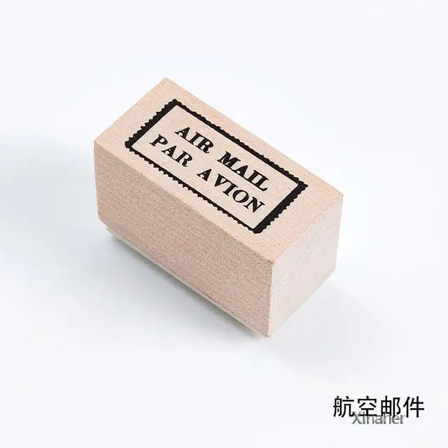 Винтажные почтовые серии Цифровые мини штампы DIY Деревянные и резиновые штампы для скрапбукинга канцелярские товары Скрапбукинг Стандартный штамп - Цвет: 16