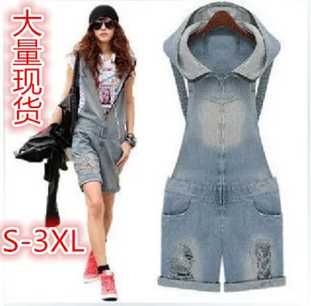 

Cross- Wish EBay Hole Loose L Summer Shorts Denim Overalls