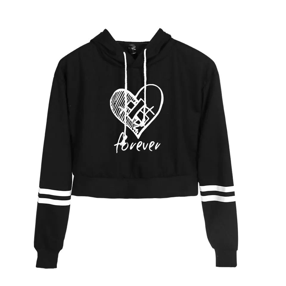 Модный принт sudadera xxtentacion толстовки с капюшоном женские укороченный топ рубашка пуловер Толстовка Revenge Harajuku одежда