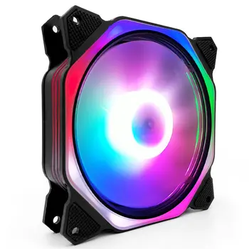 

RGB Fan 12cm Chassis Fan Desktop Computer Silent Color Changing Fan Silent Cooling Fan CPU Cooler For Computer