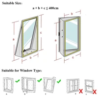 Promotion! Joint de fenêtre AirLock pour climatiseur portable, 400 cm, flexible, plaque de grilles et bancs, joint de fenêtre avec fermeture éclair et publicité 3
