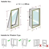 Promotion! AirLock Window Seal for Portable Air Conditioner,400 Cm Flexible Cloth Sealing Plate Window Seal with With Zip and Ad 3