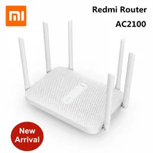 Xiaomi Redmi AC2100 маршрутизатор AC2100 2,4G 5,0 ГГц 128 Мб ОЗУ 2033 Мбит/с беспроводной маршрутизатор Wifi повторитель работа с приложением Mijia