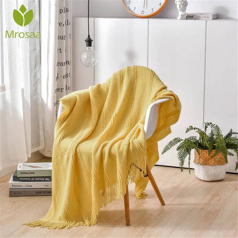 

120X150cm Soft Warm Nordic Style Throw Thread Blankets on the Sofa Travel Nap Sheet Bedspread Blankets Christmas Home Decoration
