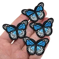 Buy 5Pcs Embroidery Butterfly Patches For Clothing Iron On Patch Appliques Stickers Fabric Accessories 3.0 x 4.4 cm Online - Image 5