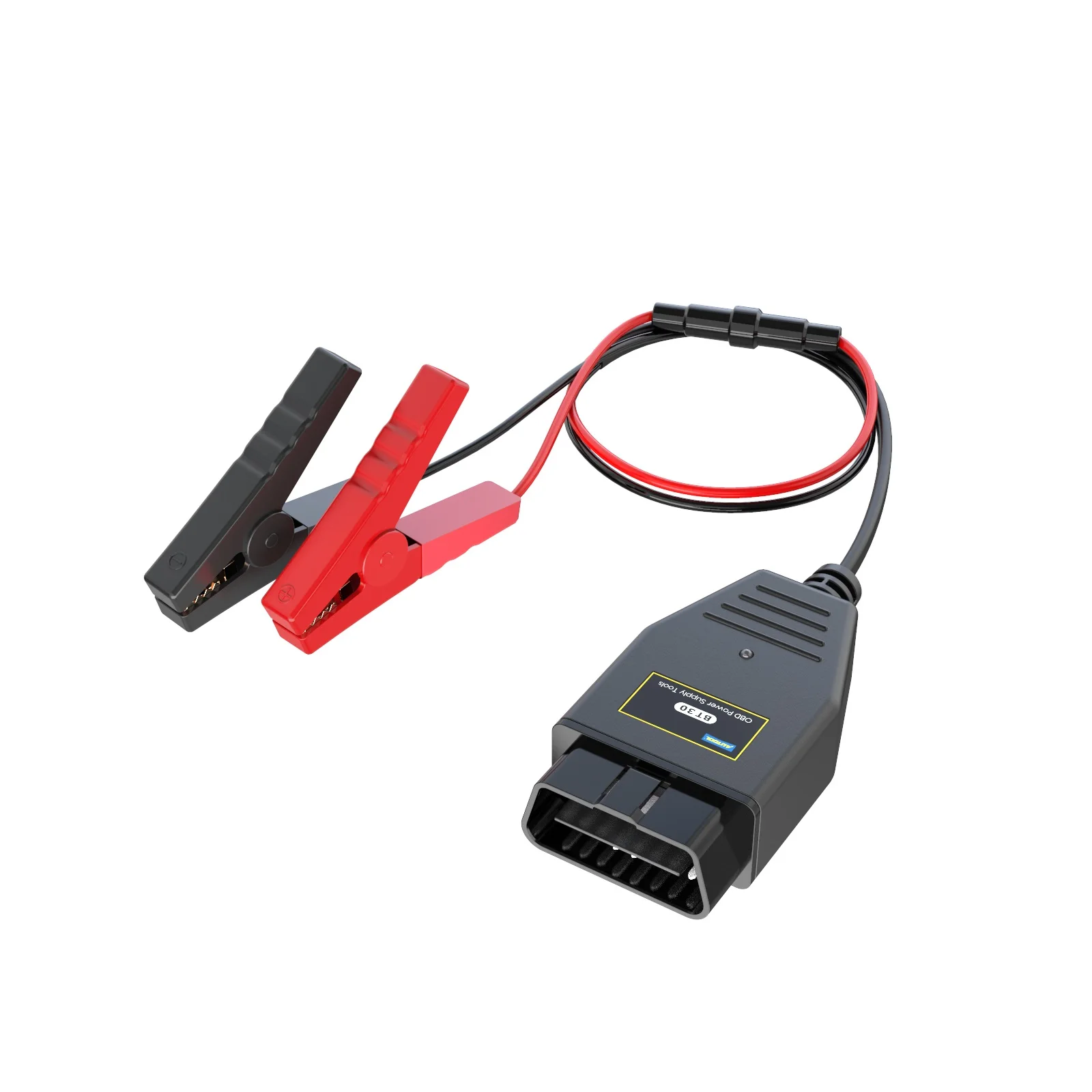 AUTOOL BT-30 Car ECU Emergency Power Supply Battery Clip Battery OBD2 Connectors Emergency Power Off Protector ECU Memory Cable