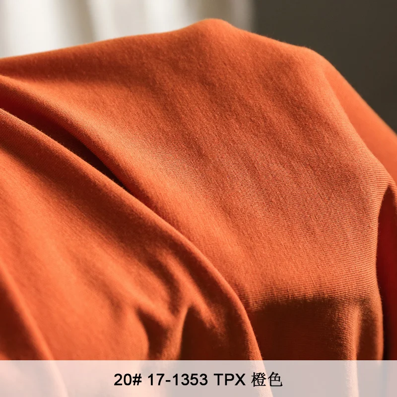 Sustainable Cotton Spandex Jersey Fabric for Women’s Dresses, Opaque Finish