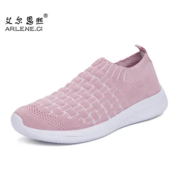 

Tenis Feminino 2020 New Women Tennis Shoes Super Light Slip on Sport Shoes Female Stability Walking Sock Sneakers Trainers Cheap