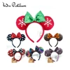 1PCS Minnie mickey sequin Bow Headband Purple Aulani Gold Flower DOT Ariel EARS COSTUME Hallowmas Headband Cosplay Plush Gift ► Photo 1/6