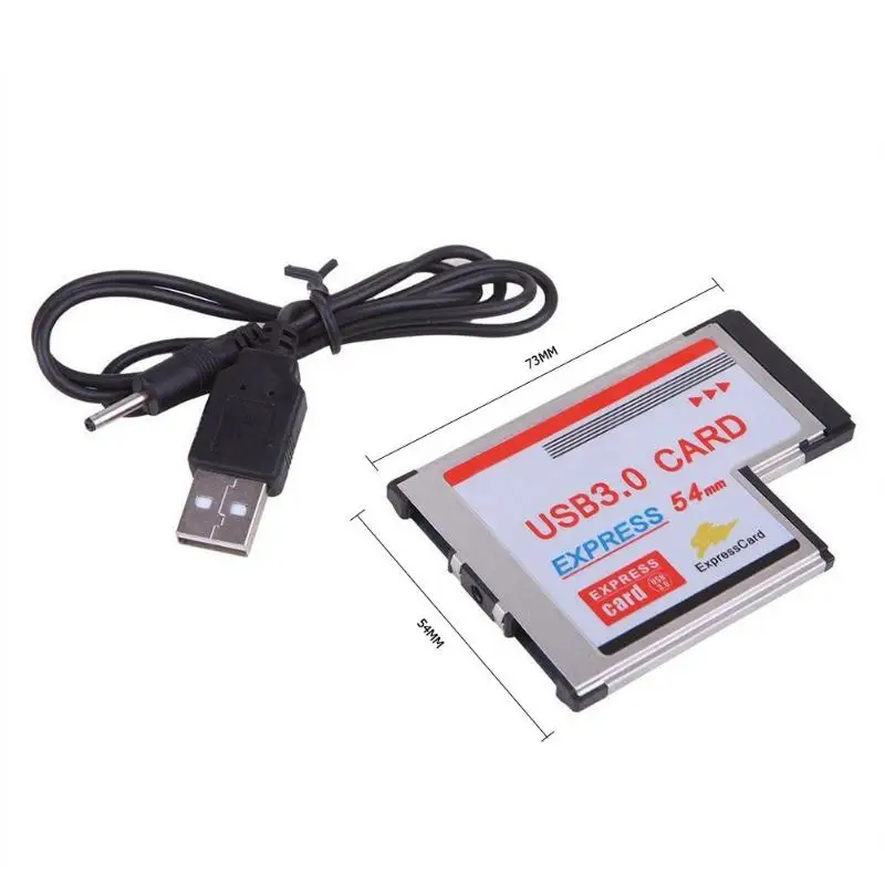 3 порта USB 3,0 конвертер экспресс-карта 54 мм Экспресс-карта для ноутбука двухпортовый адаптер для чипсета