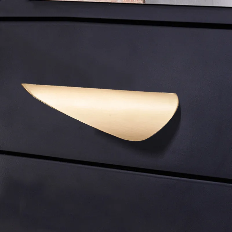 Простой лепесток образный ящик с ручками Потяните латунные ручки винный шкаф детали для декора расстояние 64 мм 96 мм сплав мебель аксессуары