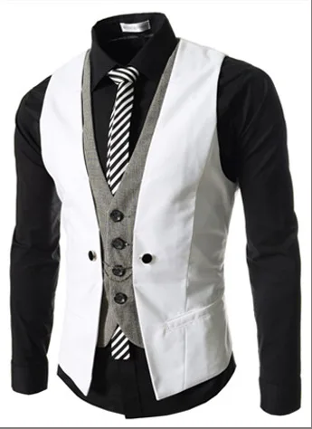 Весна стиль EBay корейско-Стиль модные Для мужчин одежда корейско-Стиль жилет Для мужчин костюмы зауженного кроя из Для мужчин жилет