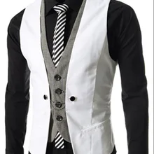 Весна стиль EBay корейско-Стиль модные Для мужчин одежда корейско-Стиль жилет Для мужчин костюмы зауженного кроя из Для мужчин жилет