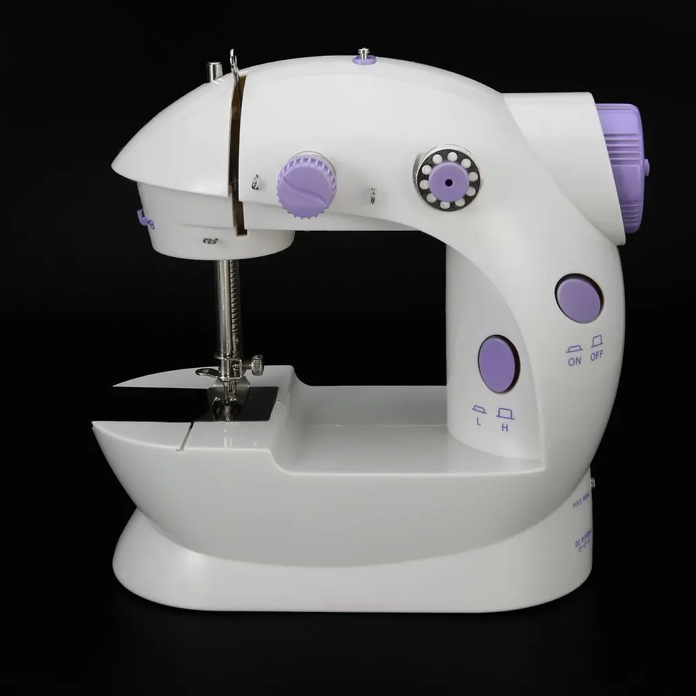 Multifunction Electric Mini Sewing Machine Household Desktop With LED Durable Forward Reverse Sewing