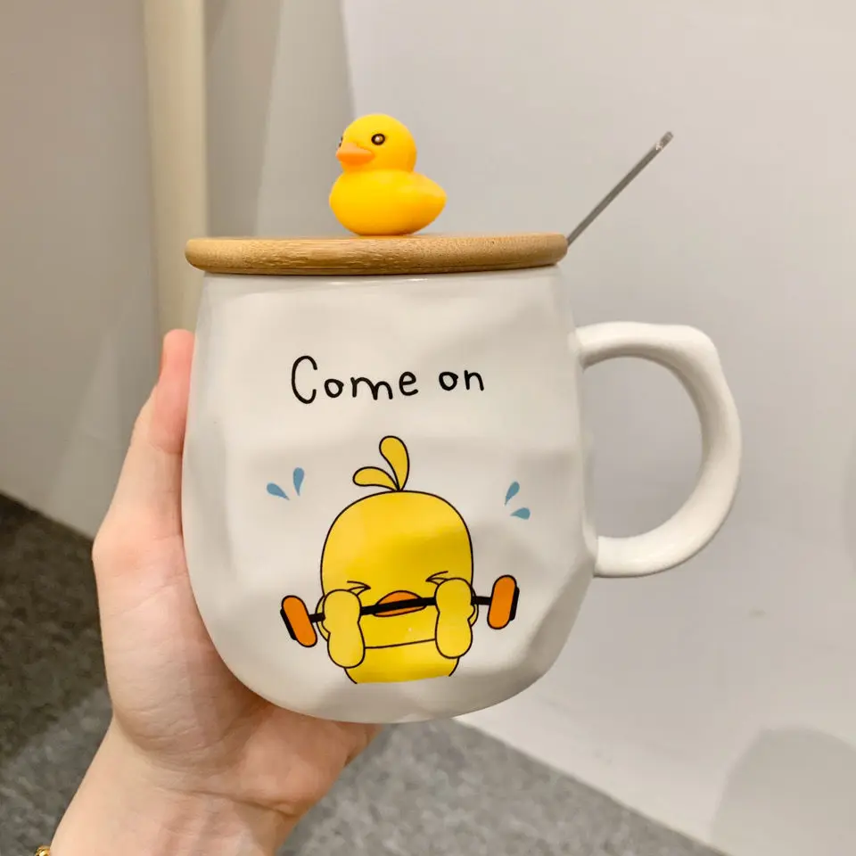 Duck Tumbler, Cute Skinny Tumbler with Straw and Lid - Yellow Duck Gifts  for Women, Teens - Yellow Duck Coffee Cup/Coffee Mug, Kawaii Duck