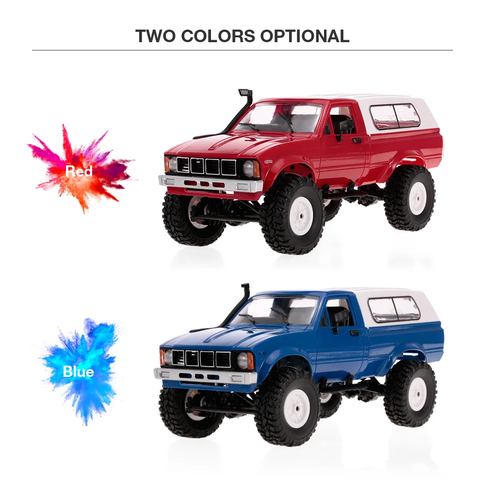 WPL C24 1/16 2,4G RC автомобиль гусеничный внедорожник с фарой 4WD пикап RTR дистанционный автомобиль игрушка Подарки для детей