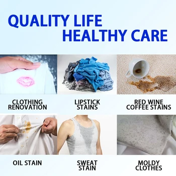 

100g Bathroom Bleaching Powder Safe Remove Oil Stains Cleaning Fabrics Travel Home Anti Mildew Multifunction Laundry Salt