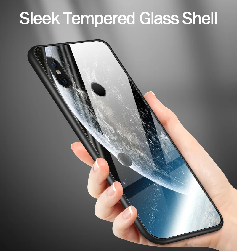 Закаленное стекло чехол для Xiaomi 6X5X8 9 SE A1 A2 Lite TPU чехол для телефона Redmi Note 4x 5A 6 7 Pro Prime противоударный жесткий чехол