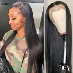 Brazilian T Part Lace Wig Human Hair Wigs 13x4 Straight Lace Front Wigs 360 Lace Frontal Wig Pre Plucked 4x4 Closure Smooth Wig