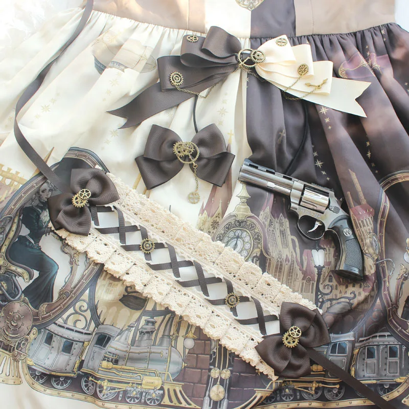 

South Luming big steam era Lolita hair accessories accessories small lolita hair band edge clip girdle