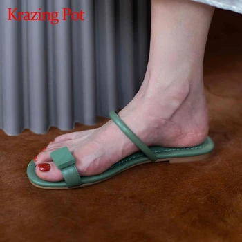 

Krazing pot concise style metal decorations superstar design new arrival maiden outside slipper flip-flop women summer shoes L42