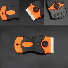 

1Pc Plastic Handle Window Tint Tool Ceramic Glass Oven Plastic Scraper 1.5" Razor Blade Holder Car Film Coating Tools Home Tool