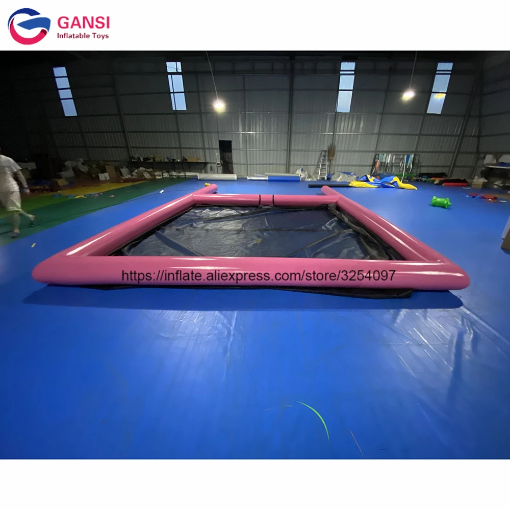 Free shipping inflatable float ocean pool 7x4.6m inflatable water slide pool for yacht