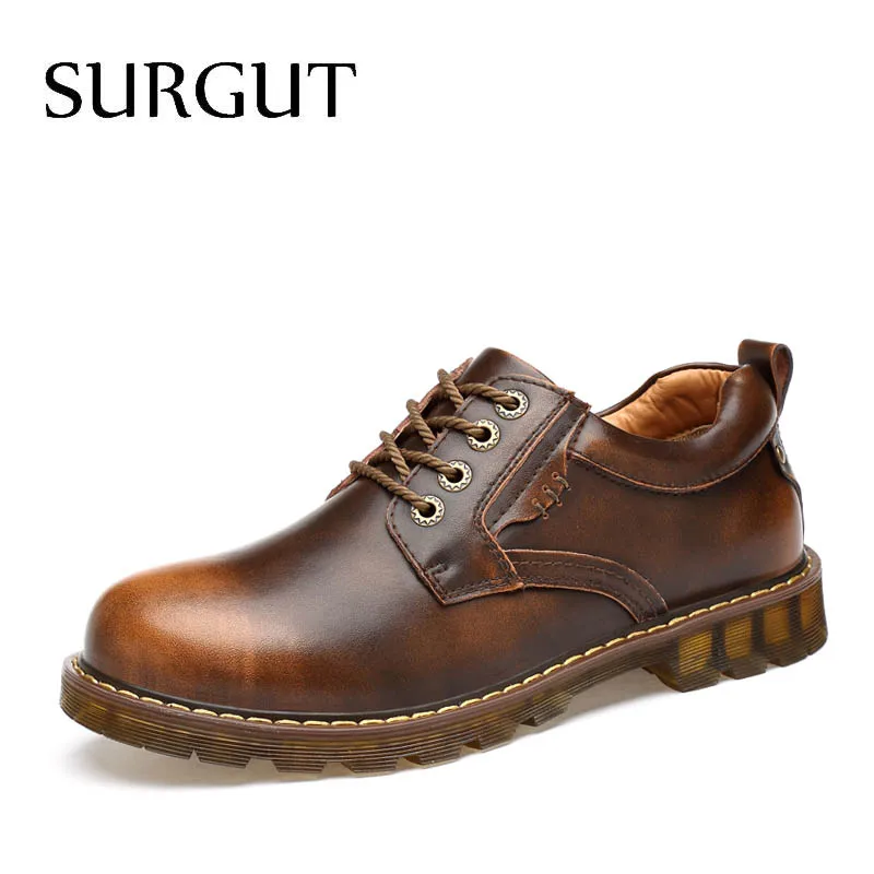 Men Shoes Footwear Spring Oxfords Male Fashion High-Quality SURGUT Breathable Autumn