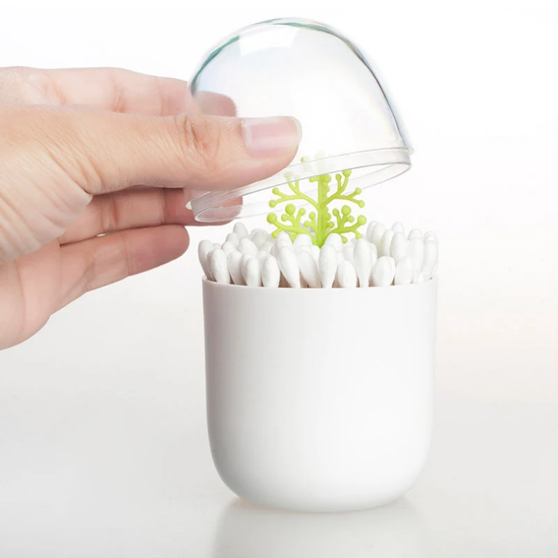 1Pcs Cute Cartoon Plastic Table Decoration Toothpick Box Toothpick Holder Dustproof Cotton Swab Case Toothpick Dispenser