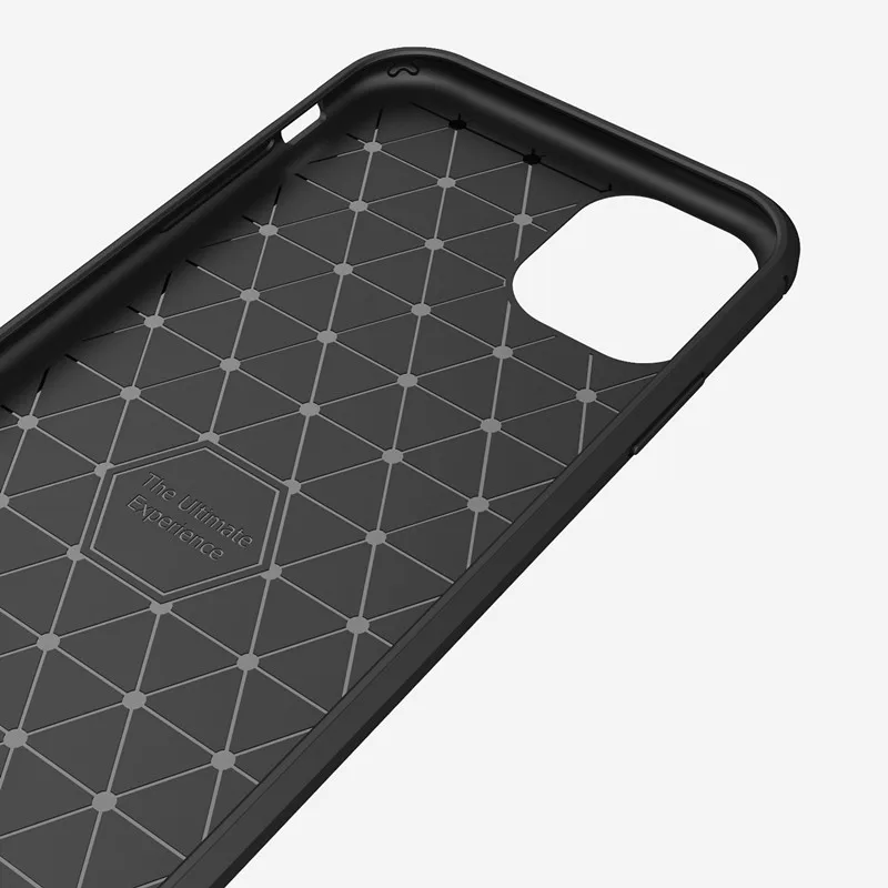 50 шт./партия, деловой чехол для iPhone 11 Pro Max из углеродного волокна, Матовый ТПУ, задняя чехол для iPhone 6 6S 7 8 Plus X XS Max XR