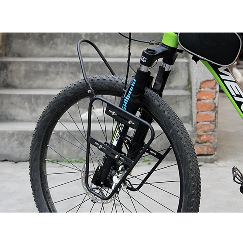 Mountain Bike Tour portapacchi anteriore per 26 27.5/650B 29 pollici 700C  per forcella freno a disco V ripiano anteriore universale corsa a lunga  distanza|Bicycle Rack| - AliExpress